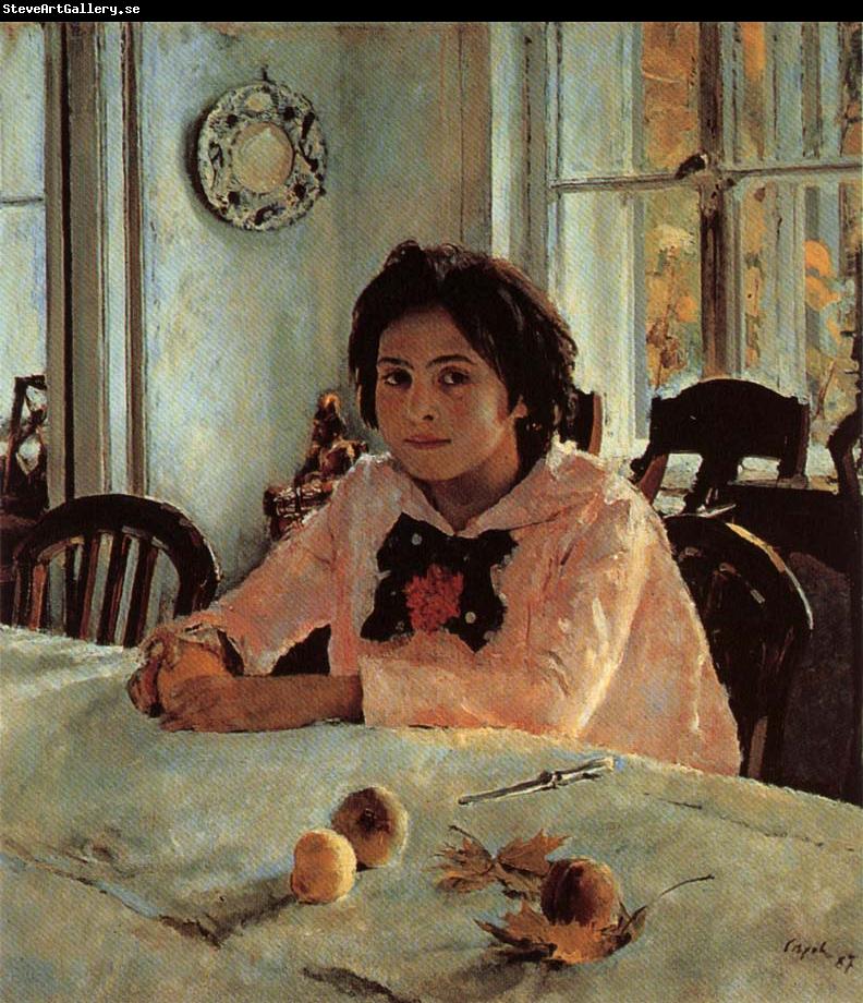 Valentin Aleksandrovich Serov Girl With Peaches